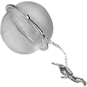 ppu02 Male Scuba Diver 2inch Tea Ball Mesh Infuser Stainless Sphere Strainer  - Picture 1 of 1