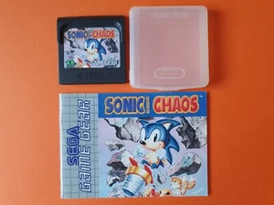 SONIC THE HEDGEHOG CHAOS / Cartouche + Notice - Jeu SEGA GAME GEAR / PAL EUR - Imagen 1 de 17