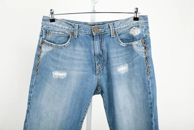 X-Ray Black Label Jeans Mens 36 x 31 Blue Distressed Medium Wash - Image 1 of 4