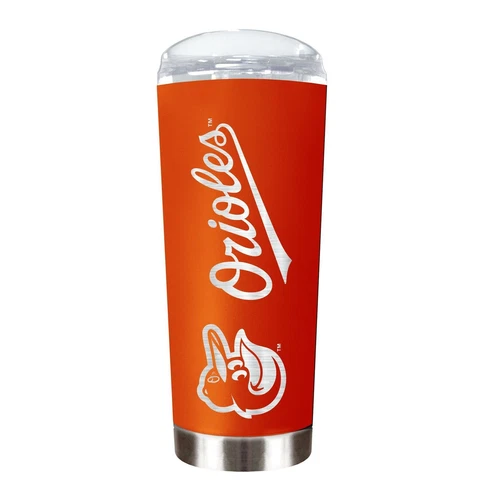Baltimore Orioles Tumbler Powder Coated ROADIE Travel Mug 18oz Cover
