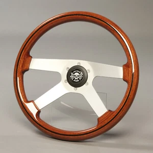 Holzlenkrad Sportlenkrad Lenkrad Holz 360mm Nabe VW Bus Bulli T2 T2b Bj.74-79 - Picture 1 of 5
