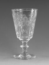 TUDOR Crystal - Jack Lloyd - Fruiting Vine Cut - Wine Glass / Glasses - 4 1/2"