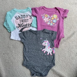 Baby Girl Name Brand Bundle One Pieces 6-9 Month - Picture 1 of 7
