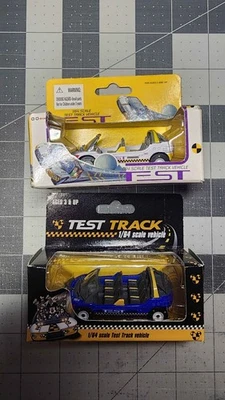 Set of Two 1/64 Disney World Theme Park Test Track Vehicle Epcot Model Car  - Image 1 of 4