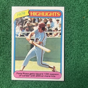 1980 Topps - 1979 Highlights Pete Rose #4 - Picture 1 of 7