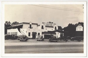 1940's Fort Worth, Texas REAL PHOTO Roadside Fried Chicken, Spanish Architecture - Picture 1 of 3