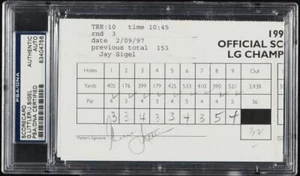 Gene Littler & Jay Sigel Signed Autograph Golf Scorecard PSA/DNA AUTO - Picture 1 of 2