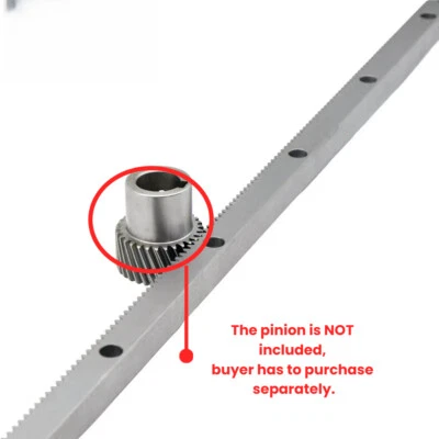 4 PIEZAS 2Módulos Estante de Engranajes Dientes Helicoidales 2Mod 24*24*1000mm CNC Router Movimiento Lineal Foto 1 de 4