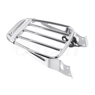 Luggage Rack with LED Light Fit For Harley Softail Dyna Sportster XL 883 1200 48 - Image 1 of 4
