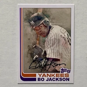 Bo Jackson 1982 Topps-Style Custom Parody Card - Yankees - Picture 1 of 3