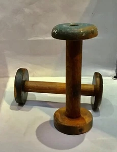 1 Antiguo Soporte de Hilo de Madera para Exhibición DECORACIÓN ORNAMENTO ÚNICO Coleccionables - Imagen 1 de 7