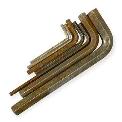 Hex Key Allen Wrench Set, Long Arm L Shaped Mixed Sizes, 7 Pcs - Image 1 of 4