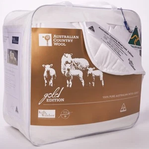 Kelly & Windsor Australian Country Downs Wool 500GSM Super Warm Quilt - Picture 1 of 5