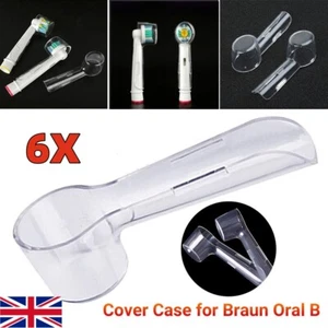 6x Oral B Compatible Case Electric Toothbrush Head Caps Protective Cover Travel - Picture 1 of 18