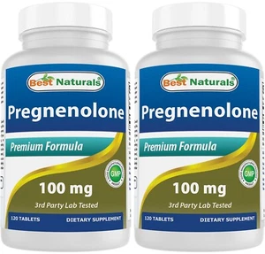 2er-Pack Best Naturals Pregnenolon 100 mg 120 Tabletten - Bild 1 von 7