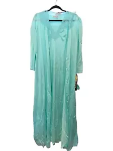 Vassarette Vintage 2 Pc Set Peignoir Robe Night Gown Womens Size M NWT - Picture 1 of 17