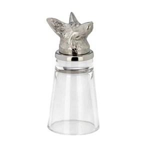 Schnapsglas Schäferhund Edelstahl Geschenk für Jäger Schnapps Glas Schnapsgläser - Picture 1 of 4