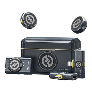 Sistema de micrófono combinado inalámbrico Hollyland LARK M2 COMBO 2 personas 2,4 GHz-negro - Imagen 1 de 11
