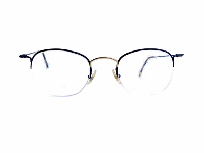 Nuevo Ellen Tracy Negro Ovalado Medio Borde Metal Anteojos Austria T202-18 48 21 140 Foto 1 de 4