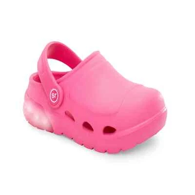 STRIDE RITE 360 KIDS UNISEX LIGHT-UP BRAY CLOG LIGHTWEIGHT COMFORT PINK SIZE 13 - Image 1 of 4
