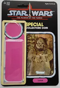 VINTAGE LUMAT EWOK RESTORE KIT POWER OF THE FORCE LAST 17 CARD BACK KIT - Foto 1 di 2