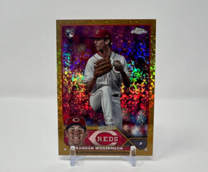 2023 Topps Chrome Update - Brandon Williamson Rookie Gold Mini-Diamond #'d 14/50