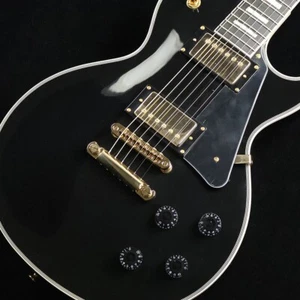 Bacchus DUKE-CTM BLK Les Paul Custom Type Electric Guitar Black - Picture 1 of 11