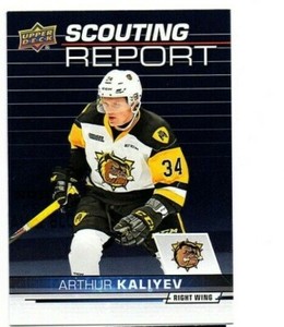 ARTHUR KALIYEV 18/19 Upper Deck CHL Rookie #SR-7 Scouting Report LA KINGS 