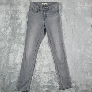 Levis 311 Jeans Damen 26x30 Shaping Skinny Grau Mid Rise Reißverschluss 5 Taschen - Bild 1 von 11