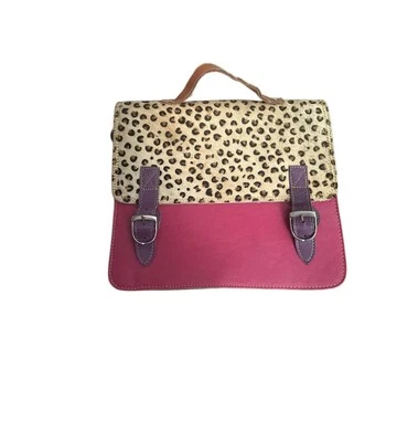 Leopard Print and Pink Women's Bag - Image 1 of 4