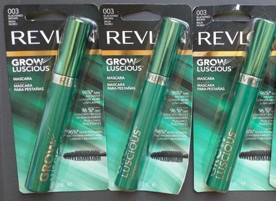 Pack of 3 Revlon grow luscious mascara #003 blackened brown New - Image 1 of 2