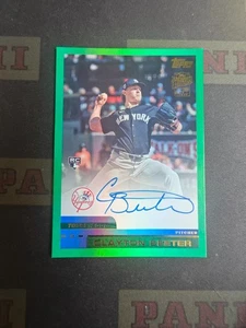 2024 Topps Baseball Green Foil On Card Autograph Rookie Clayton Beeter /99 - Picture 1 of 2