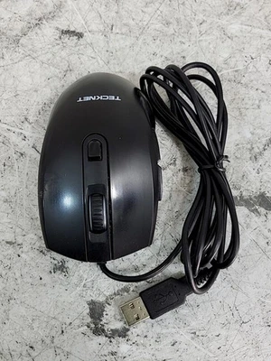 TECKNET UM017 MGT491 USB Wired Mouse Black - Image 1 of 2