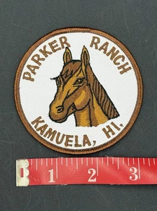 Parker Ranch Kamuela Hawaii HI Waimea Souvenir Round Embroidered Patch Badge - Picture 1 of 2