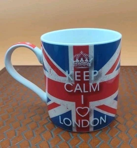 Keep Calm - I ❤️ London Mug Iconic British English United Kingdom - Tea/Coffee - Picture 1 of 5