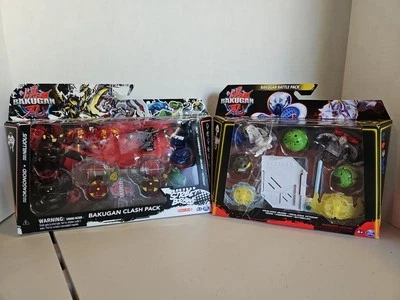 2X LOT Bakugan Street Brawl Clash Pack  & Bakugan Battle Pack Action Figure Set - Image 1 of 4