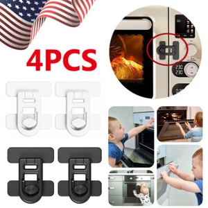 4Pcs Child Proof Fridge Lock Oven Lock Multifunction Buckle for Kids Protection - Picture 1 of 18