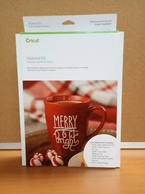 Kit de materiais Cricut Holiday Sparkle and Shine novo não usado  - Imagem 1 de 4