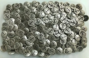 12mm 15mm 18mm 20mm Antique Silver Anchor 2 Hole Plastic Buttons W168F - W168i - Picture 1 of 2