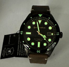 Spinnaker SP-5033-02 Cahill Czarna tarcza Brązowy pasek Automatyczny zegarek męski GWARANCJA