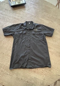 Vintage Shirt Dainese Black Casual Short Sleeve XXL - Picture 1 of 10