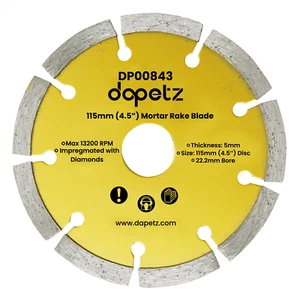 Disco rastrillo mortero 115 mm rastrillo puntero diamante 41/2" disco de hoja amoladora angular - Imagen 1 de 12