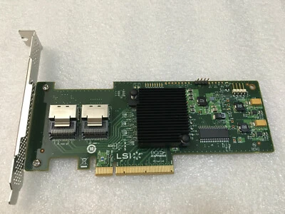 LSI SAS 9210-8i 8-port 6Gb/s PCIe HBA RAID SATA Controller card=M1015 9211-8I - Image 1 of 4