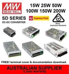 Convertidor MeanWell serie SD DC-DC 15W 25W 50W 100W 150W 200W 5V 12V 24V 48V - Imagen 1 de 8
