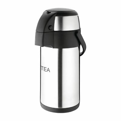 Olympia Pump Action Airpot Thermos Stainless Steel With Swing Carry Handle 3L • 60.07£