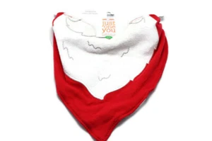 Carters Bandana Bavaglino Babbo Natale Barba Solo Uno Te Rosso Bianco Natale Vacanze Bambino - Foto 1 di 2