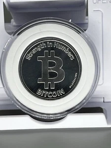 Casascius 2013 promo aluminum DIY silver finish Genuine-bit coin CASASCIUS - Picture 1 of 4