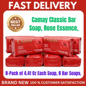 Camay Classic Rose Seife, 8er Pack, je 4,41 Unzen, insgesamt 8 Beauty Bars - Bild 1 von 7