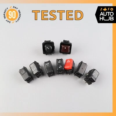 Mercedes R129 SL320 SL500 Center Console Control Switch Buttons Set OEM - Image 1 of 4