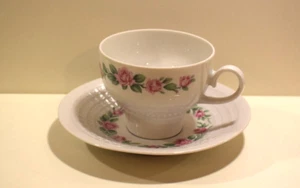 Taza de café y platillo Eschenbach Rosenranke - Imagen 1 de 5